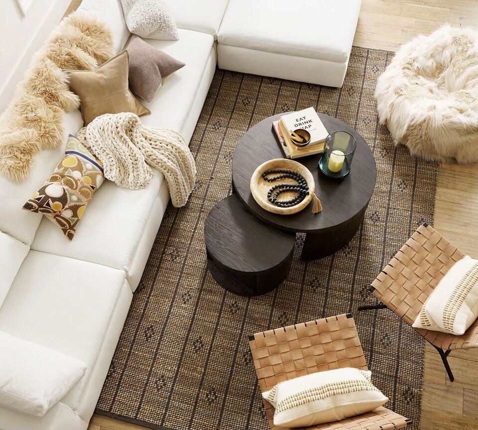 Nayomi Hand Loomed Natural Fibre Rug Pottery Barn Australia